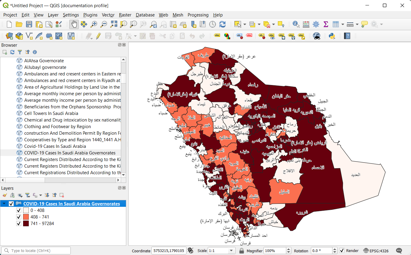 Style on QGIS alt text